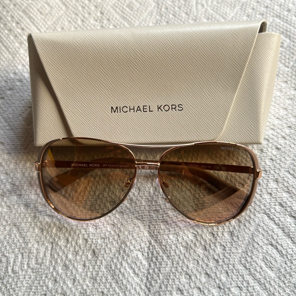 Michael Kors Aviator Mirrored Sunglasses
